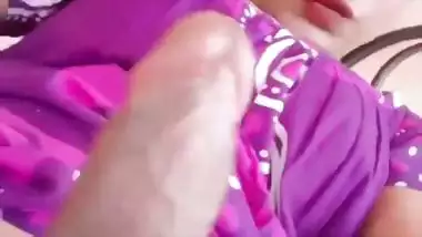 Sexy shemale masturbating and showing her big dick