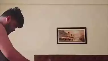 Slim Mumbai girl in doggy fucking with boyfriend