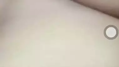 Horny bhabhi video call fingering her shaved pussy