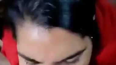 A village lady gives a desi blowjob to her lover