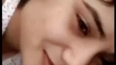 Desi video call boobs show of cute GF viral MMS
