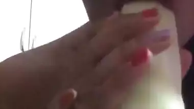 What a horny milf is she